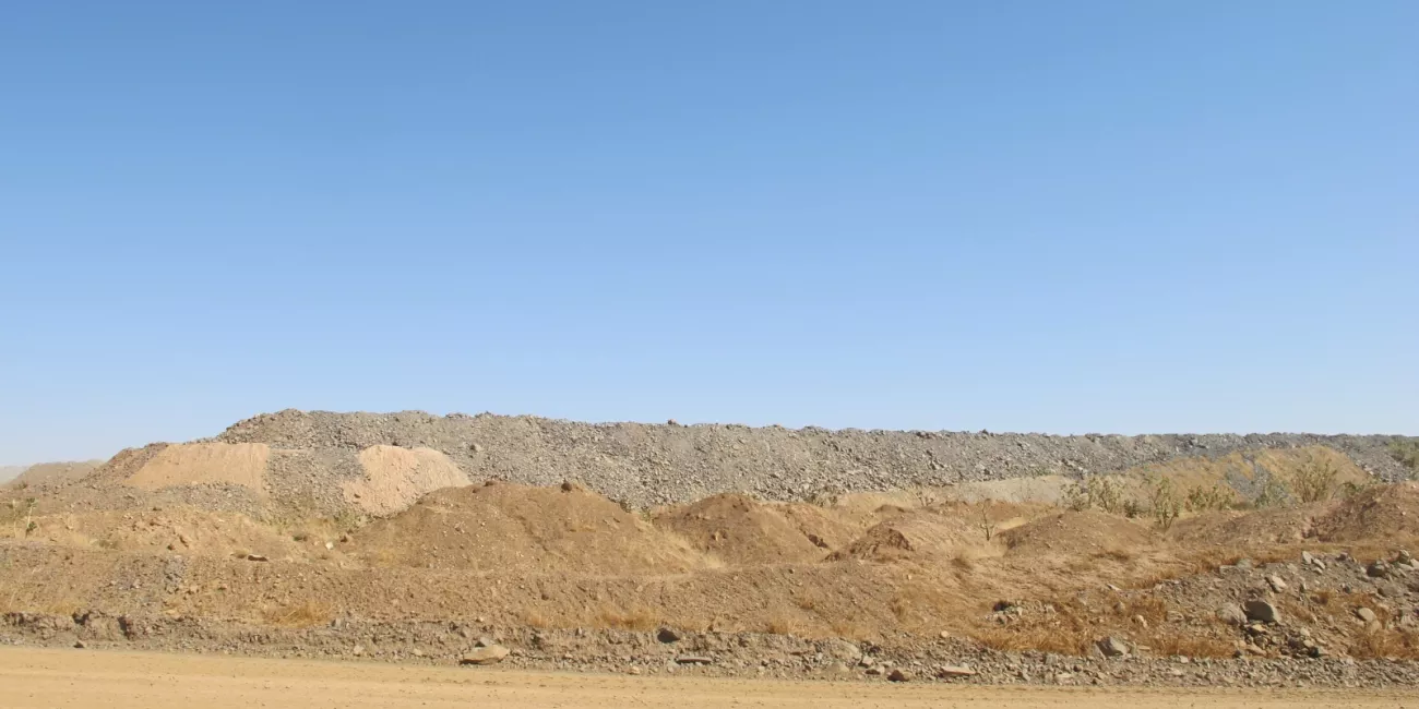 Pile of mining slag.