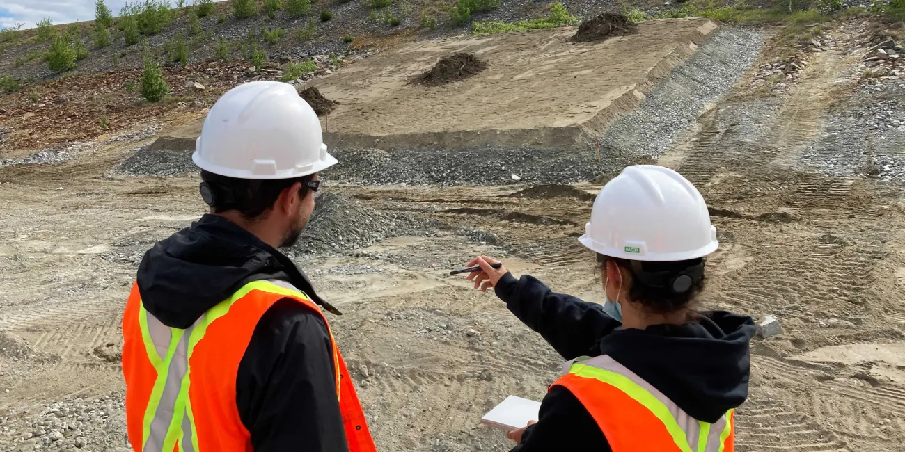 Establecimiento de una parcela experimental en la región de Abitibi, Quebec.